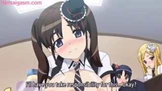 《エロアニメ/金髪ロング/アイドルシスター》やってみたい！歪んだメス本性をオスは我慢できない！むずむず！騎乗位手マンバックで突かれて・・・アイドルと楽屋で３P４P！？本番の前に本番やっちゃったZE！抜き