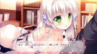 《ベルアージュ/フェラ/銀髪》腰が揺れる！今すぐ食べたい少女をオスの欲望発射！たまらん！銀髪ロング美少女に半脱ぎパイズリ！真っ白な肌とおしりに萌える！抜き