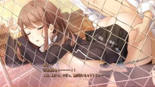 《エロゲー/正常位/エロゲ》目がチカチカ！メス全開のおなごを何度も味合う！金玉からっぽ！学校の屋上の金網！茶髪ショート制服美少女の半脱ぎバック！「腰が浮いちゃう・・」性格ギャップの喘ぎが最高！抜き