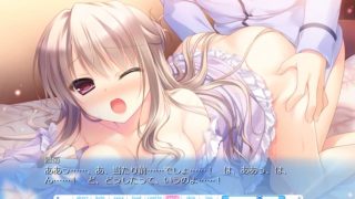 《Cabbit/キミへ贈る/ソラの花》ザーメン出る！秘めた欲望をとにかく飛ばす精子！たまらん！金髪ロングの髪がソソル！半脱ぎバックでアナルを攻めると性癖暴露で。。？抜き